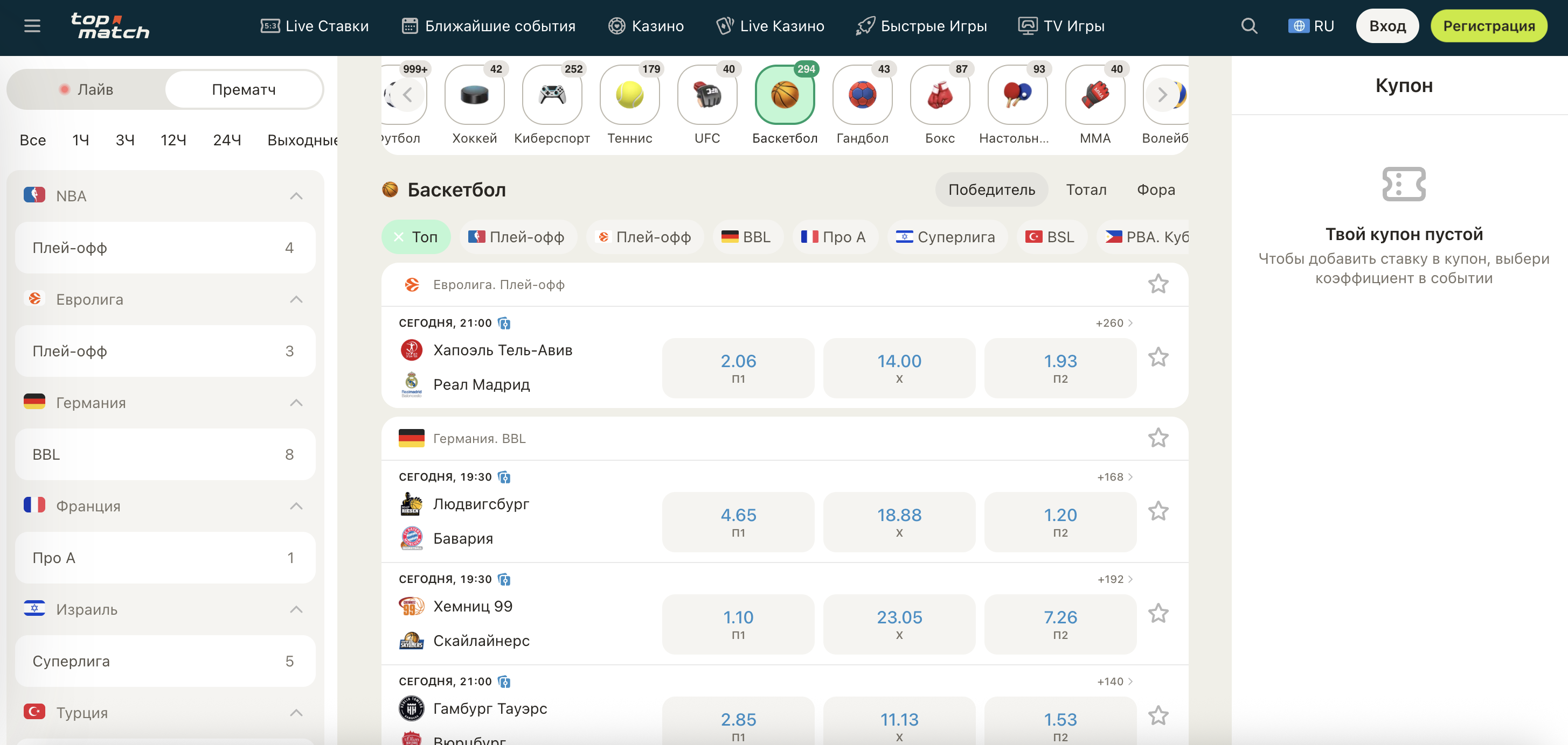 Баскетбол TopMatch